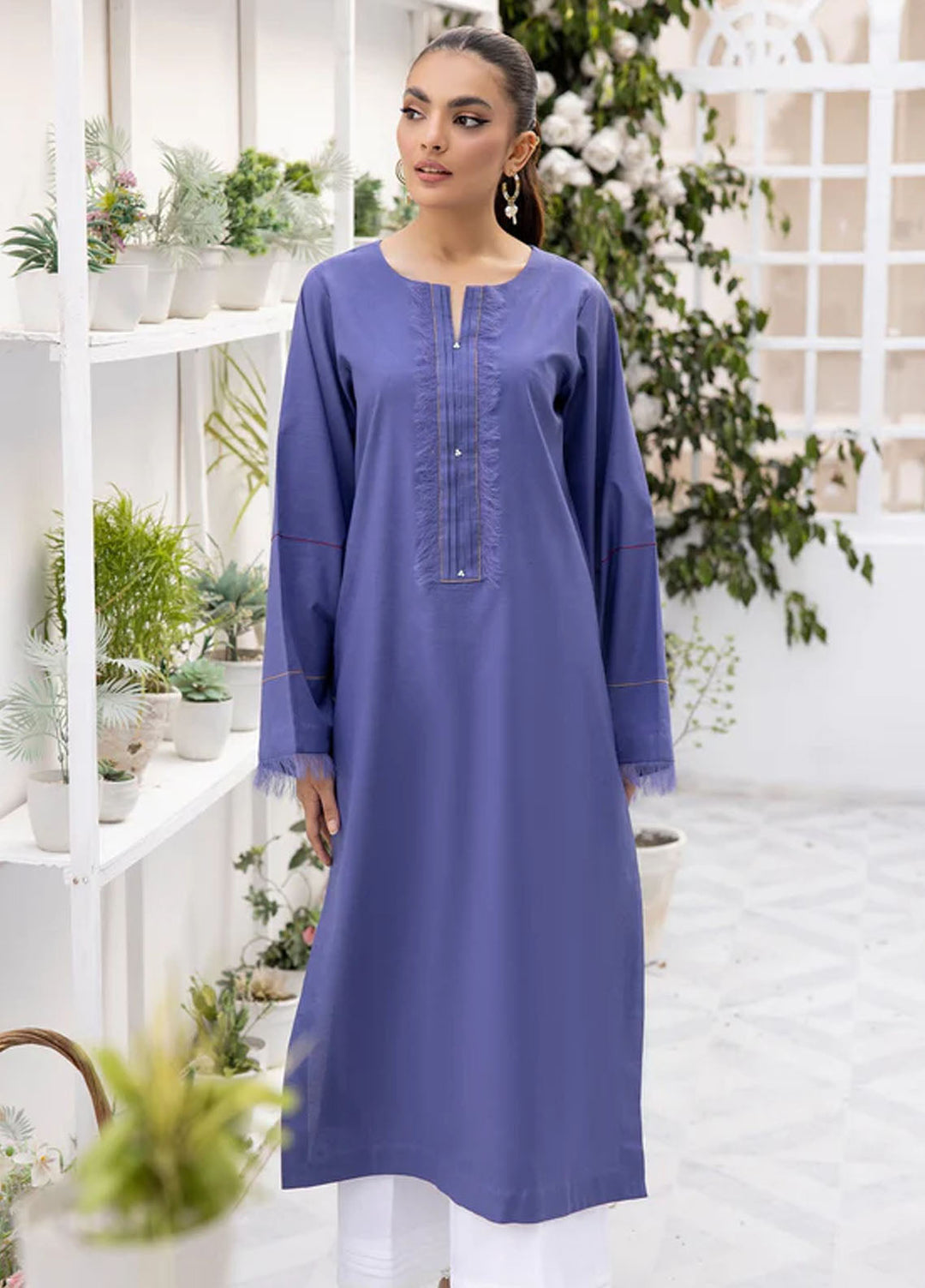 Tessa Studio Pret Solid Lawn 2 Piece Suit Royal Regin