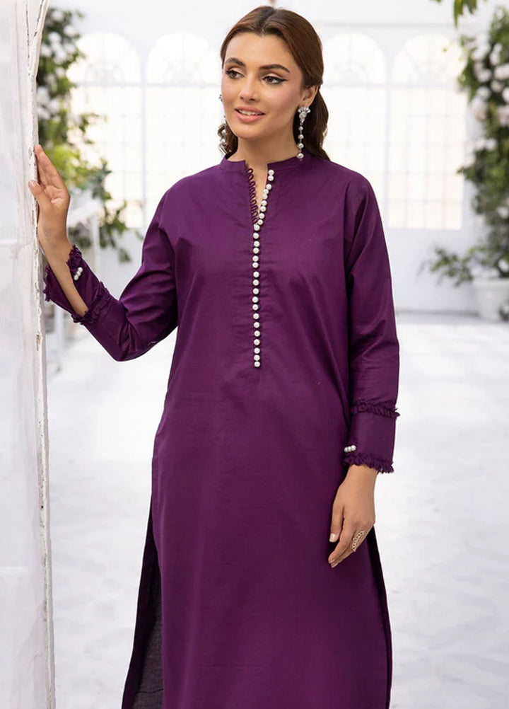 Tessa Studio Pret Solid Lawn 2 Piece Suit Violet Whisper