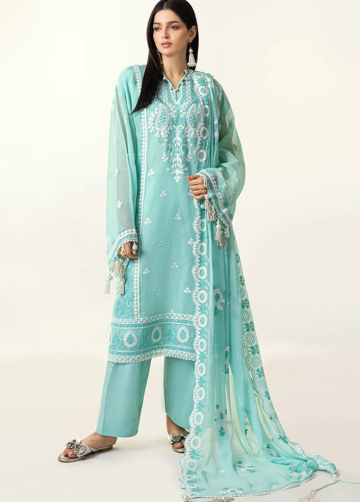 The Poetry of Luxury by Gul Ahmed Unstitched Embroidered Cotton Net 3 Piece Suit GA26UPL LE-62001 - Summer Collection
