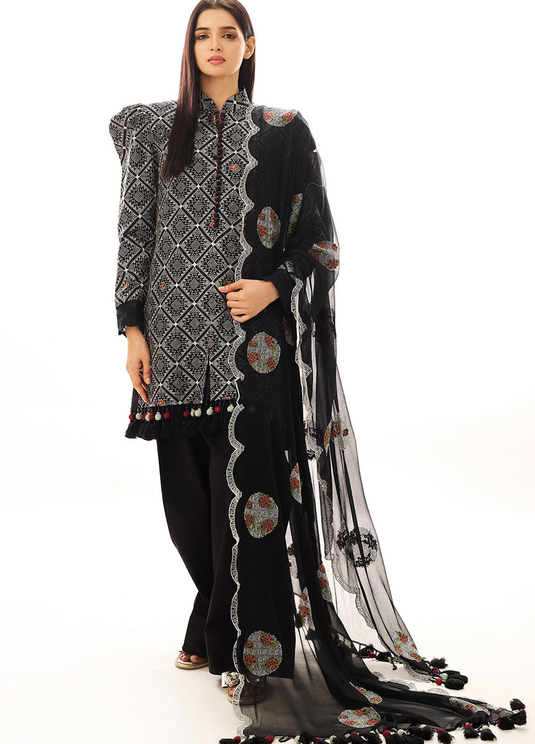 The Poetry of Luxury by Gul Ahmed Unstitched Embroidered Swiss Voile 3 Piece Suit GA26UPL LSV-62003 - Summer Collection