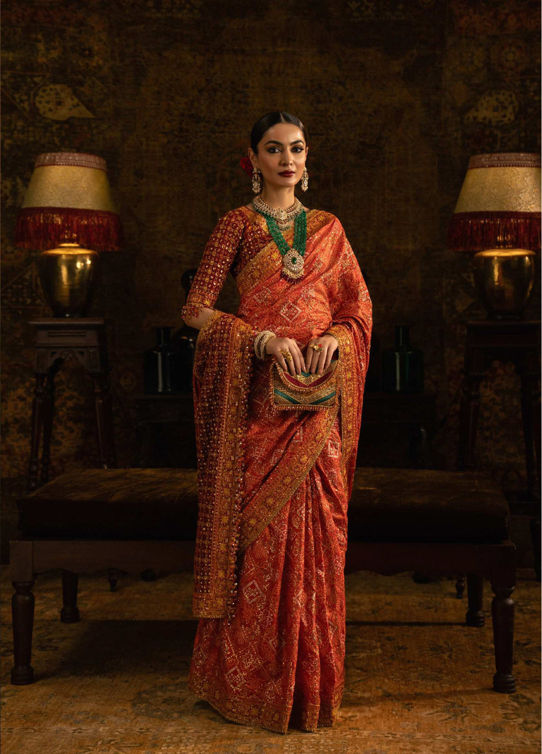 The Sari Edit by Aik Atelier Unstitched Silk Luxury Embroidered Saree AIK25SE Look-02 - Formals Collection