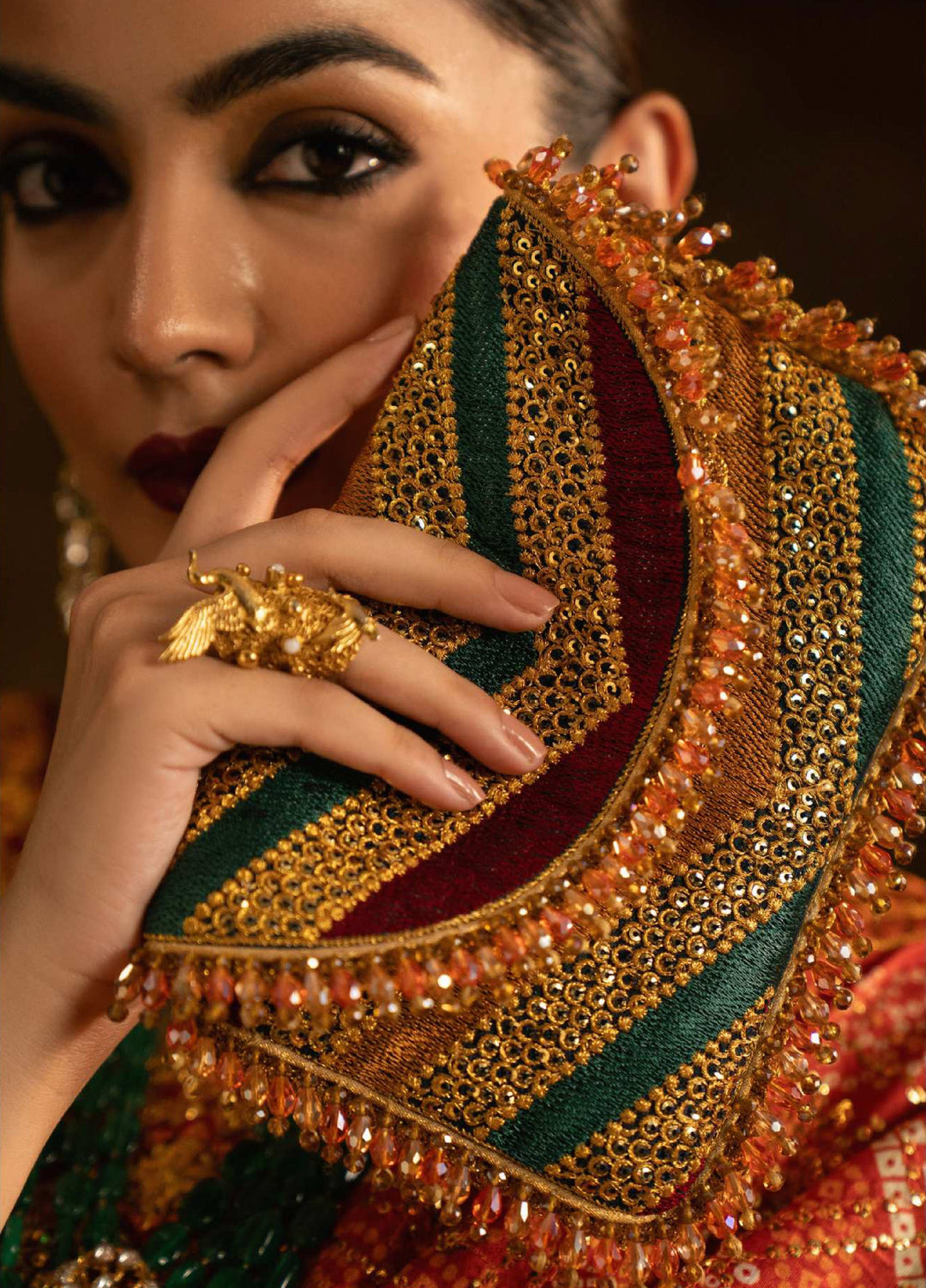 The Sari Edit by Aik Atelier Unstitched Silk Luxury Embroidered Saree AIK25SE Look-02 - Formals Collection