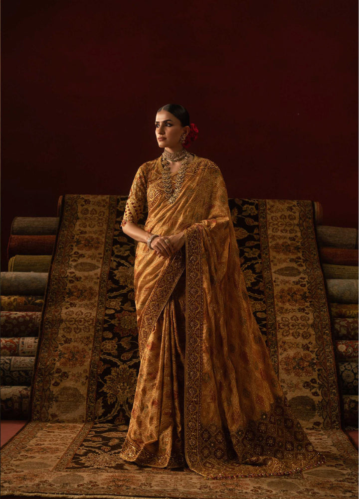 The Sari Edit by Aik Atelier Unstitched Silk Luxury Embroidered Saree AIK25SE Look-04 - Formals Collection