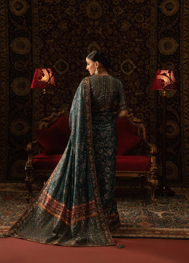 The Sari Edit by Aik Atelier Unstitched Silk Luxury Embroidered Saree AIK25SE Look-05 - Formals Collection
