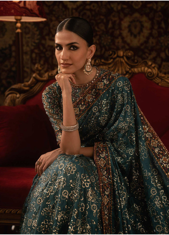 The Sari Edit by Aik Atelier Unstitched Silk Luxury Embroidered Saree AIK25SE Look-05 - Formals Collection