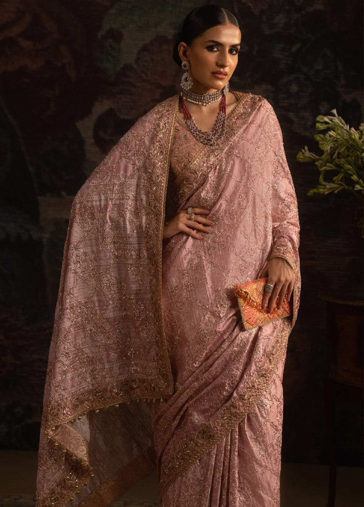 The Sari Edit by Aik Atelier Unstitched Silk Luxury Embroidered Saree AIK25SE Look-06 - Formals Collection