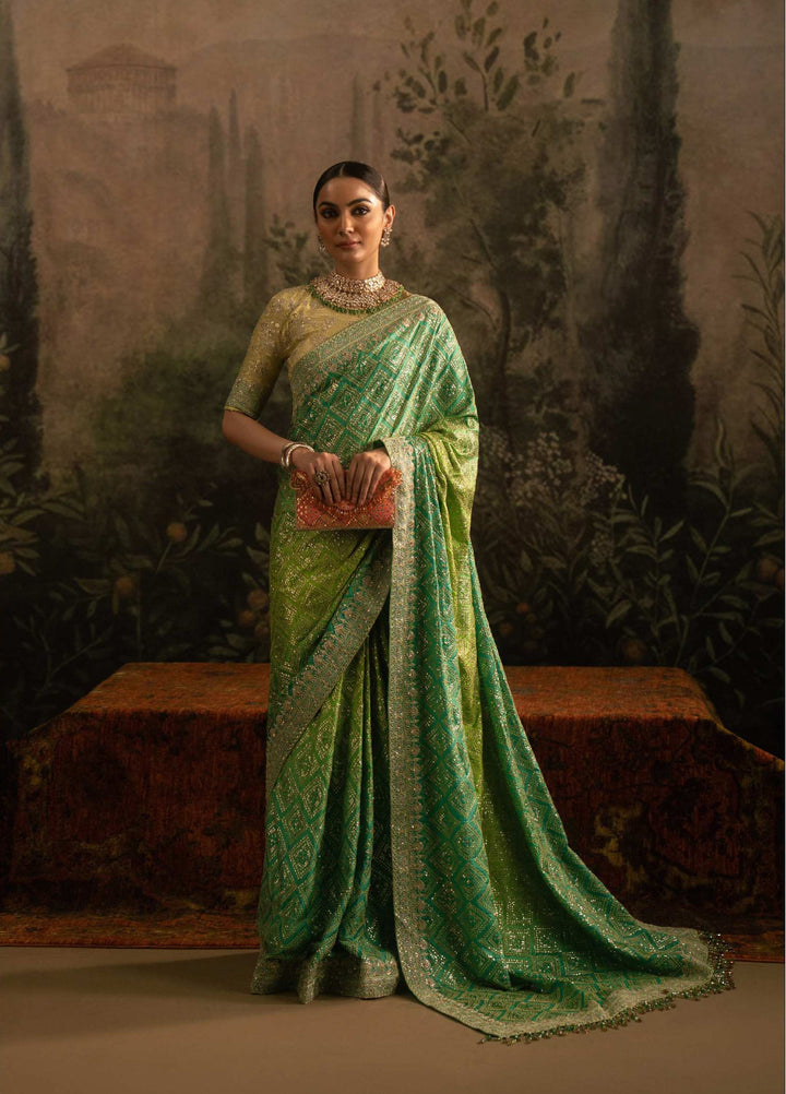 The Sari Edit by Aik Atelier Unstitched Silk Luxury Embroidered Saree AIK25SE Look-07 - Formals Collection