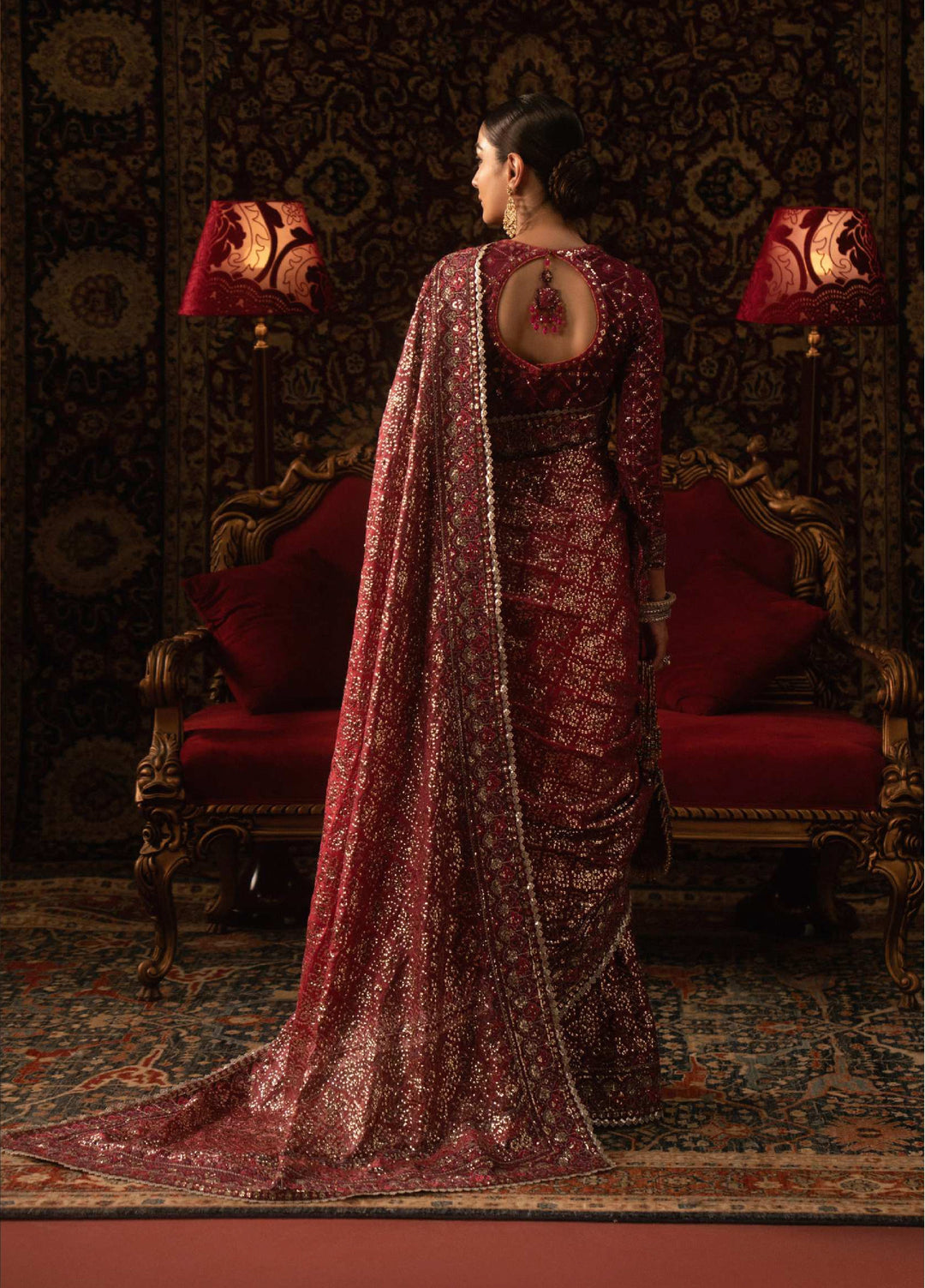 The Sari Edit by Aik Atelier Unstitched Silk Luxury Embroidered Saree AIK25SE Look-08 - Formals Collection