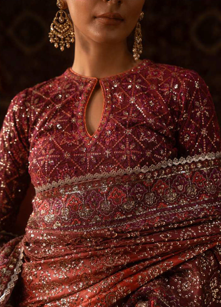 The Sari Edit by Aik Atelier Unstitched Silk Luxury Embroidered Saree AIK25SE Look-08 - Formals Collection