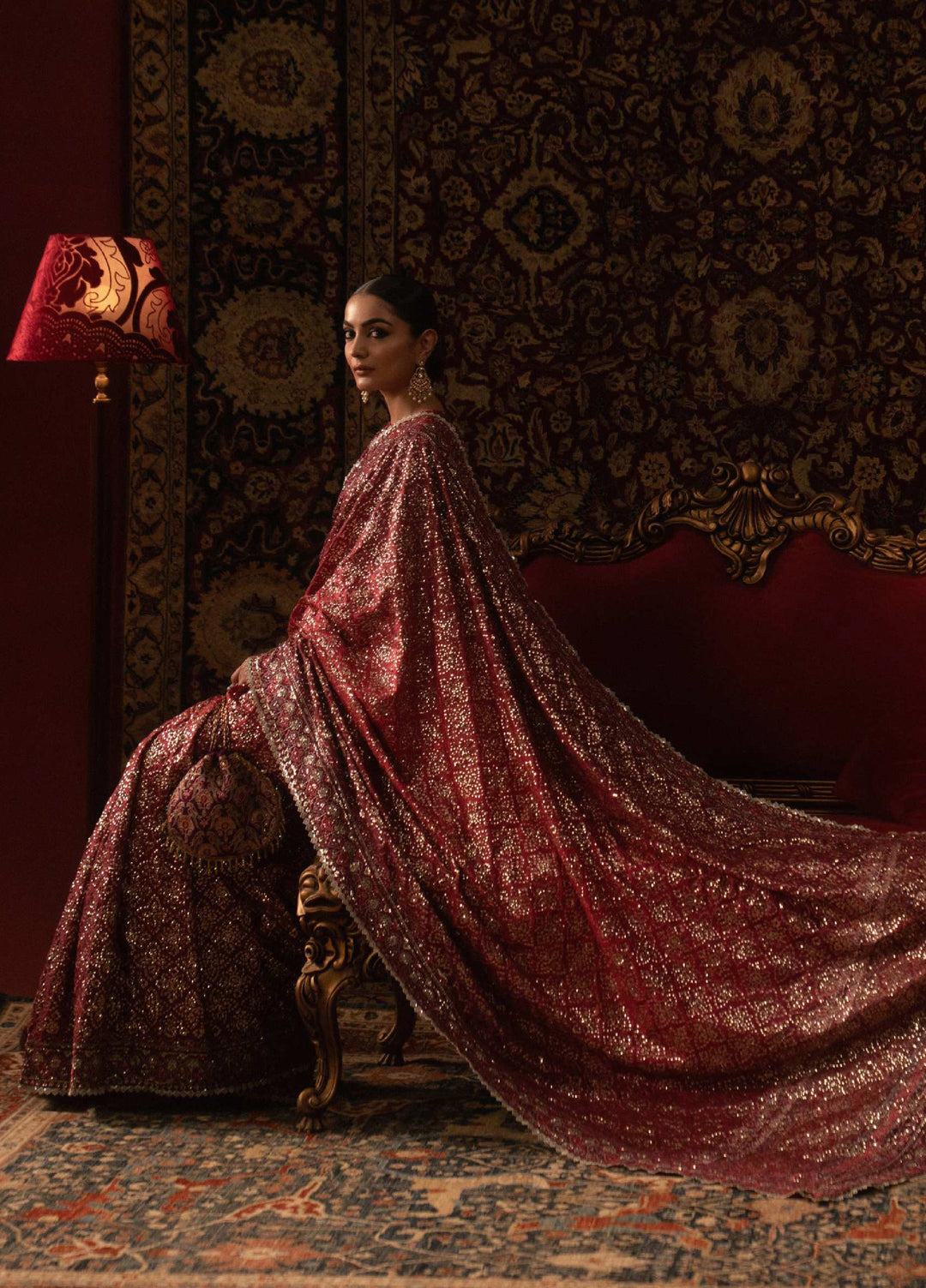 The Sari Edit by Aik Atelier Unstitched Silk Luxury Embroidered Saree AIK25SE Look-08 - Formals Collection