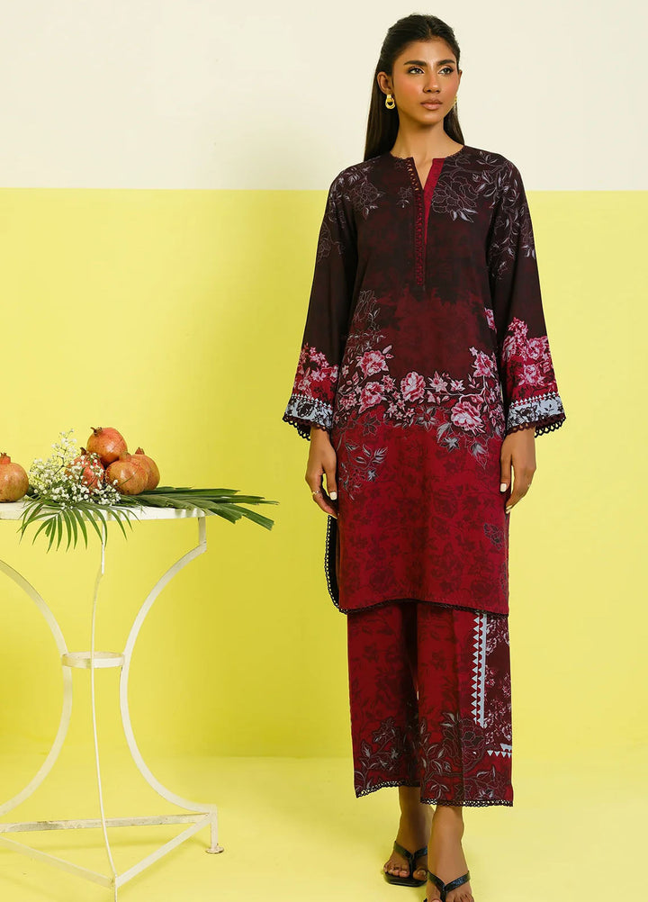 Elara by Sahar Unstitched Printed 2 Piece Marina Twill SHR25EP Twilight Bliss - Casual Collection