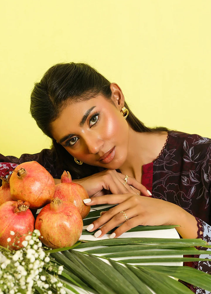 Elara by Sahar Unstitched Printed 2 Piece Marina Twill SHR25EP Twilight Bliss - Casual Collection