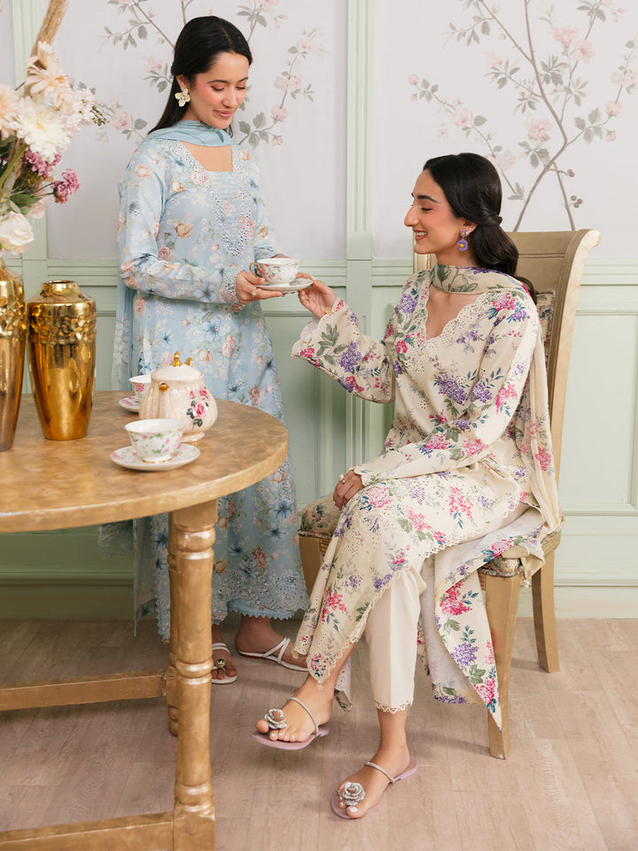 The Meetup by Yards Unstitched Embroidered Lawn 3 Piece Suit Unsaid Things Casual Collection