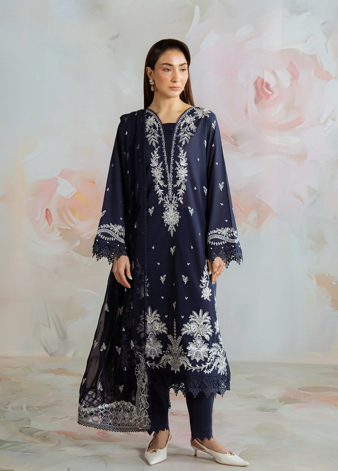 Core by Daria Clothing Unstitched Embroidered Lawn 3 Piece Suit DC26UCL DA-76 - Summer Collection