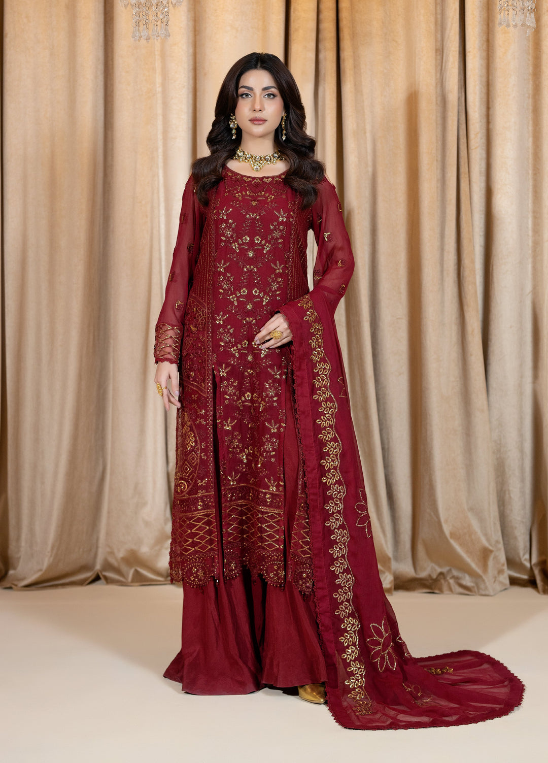 Daastan Raum by Sarb Unstitched Embroidered Chiffon 3 Piece Suit RS26UCD DCL-05 - Festive Collection