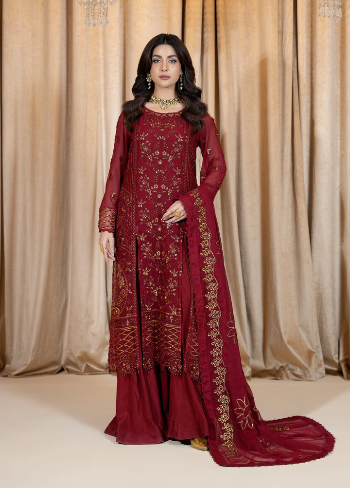 Daastan Raum by Sarb Unstitched Embroidered Chiffon 3 Piece Suit RS26UCD DCL-05 - Festive Collection