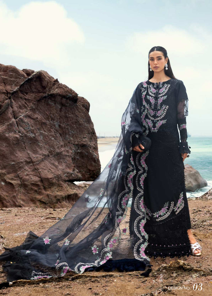 Mahiymaan by Al Zohaib Unstitched Embroidered Luxury Lawn 3 Piece Suit AZ26UM D-3 - Festive Collection