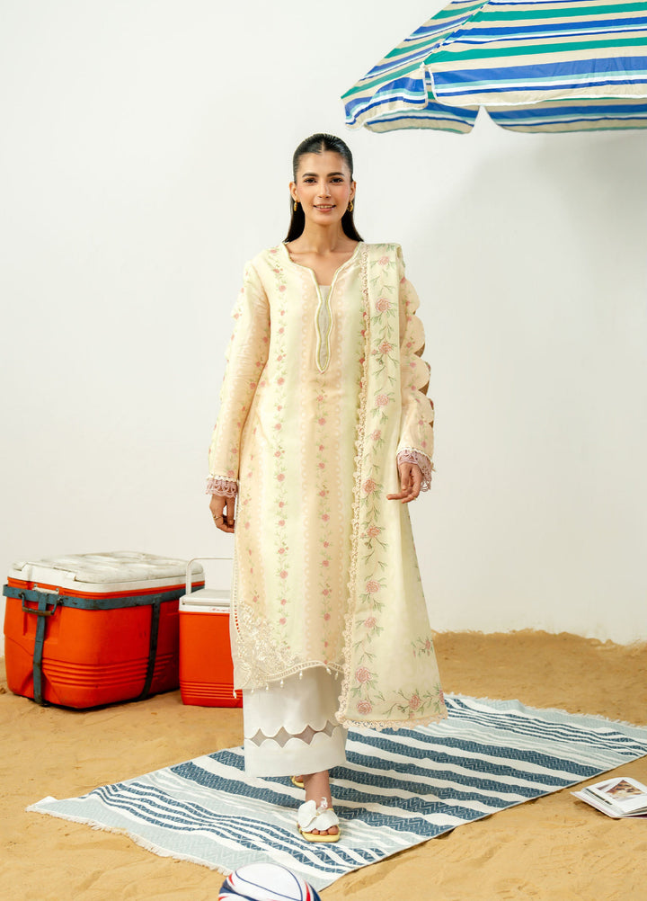 Sundaze by Zarposh Unstitched Printed Lawn 3 Piece Suit ZR26USL MARZIPAN - Festive Collection