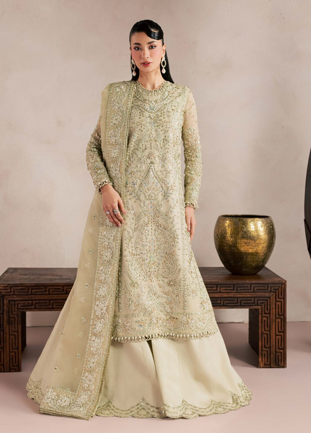 Sorelle by Aylin Unstitched Hand work Organza 3 Piece Suit AY26US Orlina - Festive Collection