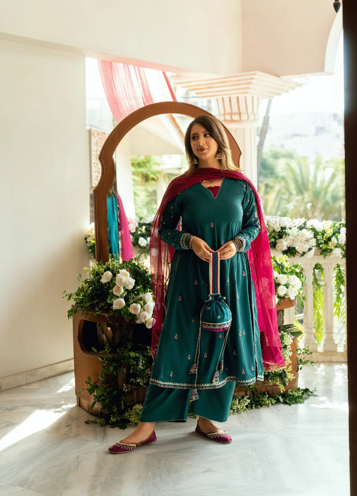 Omal by Komal Baat Paaki Women Dobby 3 Piece Pret Suit Mahrukh - Festive Collection