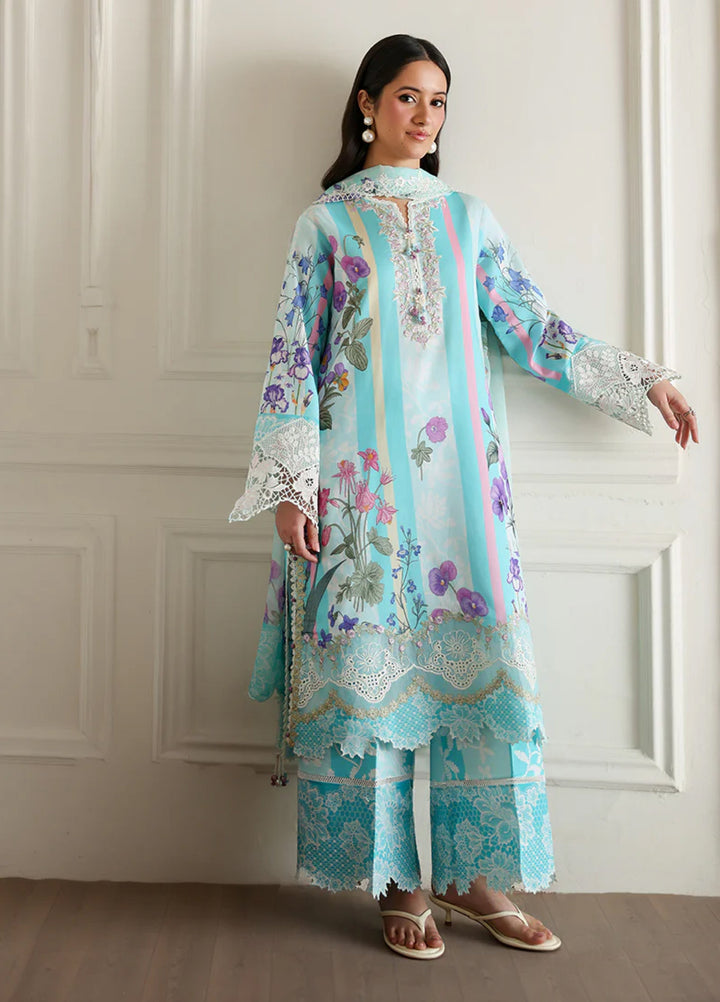 Sunlit Tales by Roheenaz Unstitched Embroidered Lawn 3 Piece Suit RN26ULS Sunbeam story RUNSS260711 - Lawn Collection