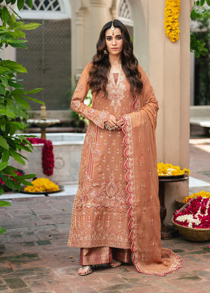 Gulnaar by Freesia Embroidered Chiffon Suits Unstitched 3 Piece FRE25GL FSU-651 Varvara - Festive Collection