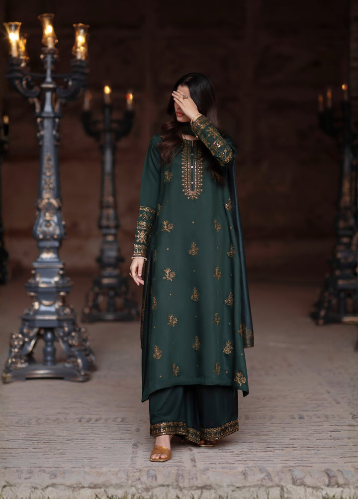 Darbar by Casuallite Pret Embroidered Silk Viscose 3 Piece Suit CSL26PDD-03 - Festive Collection