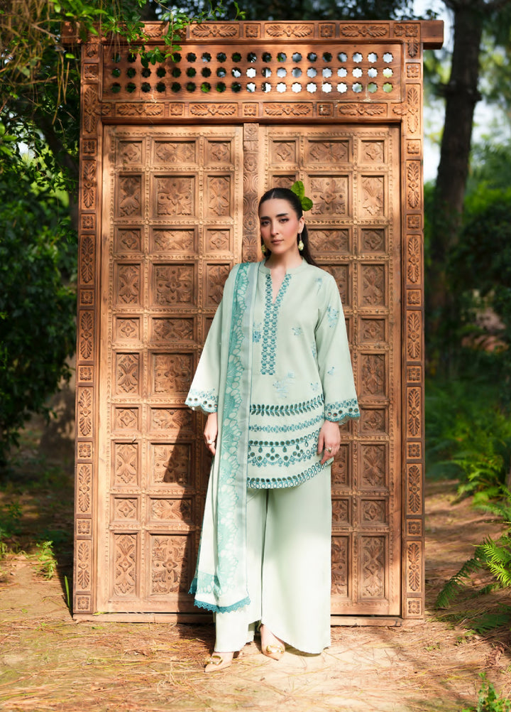 Golden Enara by Rashid Textiles Unstitched Embroidered Lawn 3 Piece Suit RT26ULG 3705 - Casual Collection
