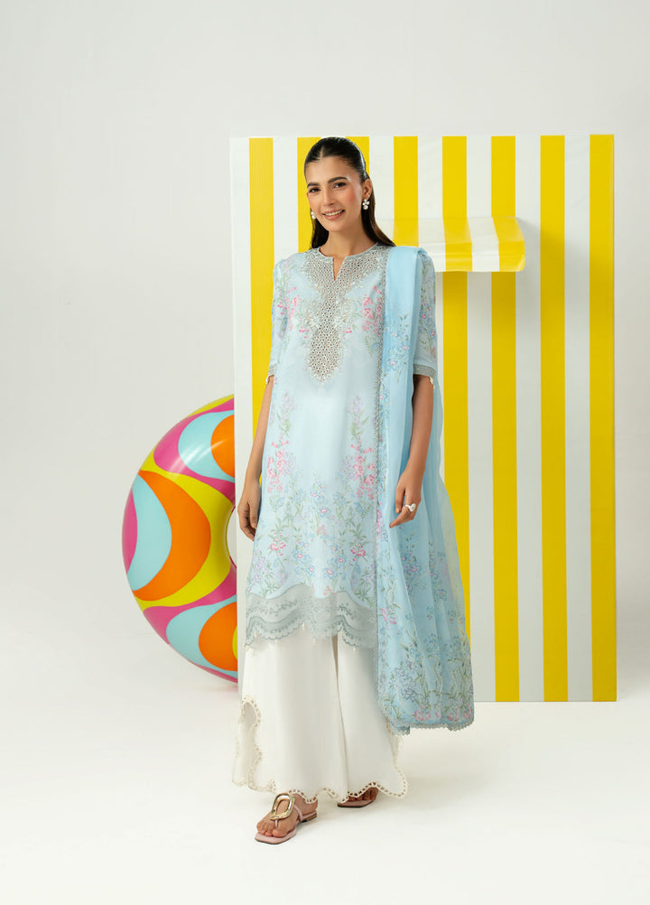 Sundaze by Zarposh Unstitched Embroidered Lawn 3 Piece Suit ZR26USL MISTELLE - Festive Collection