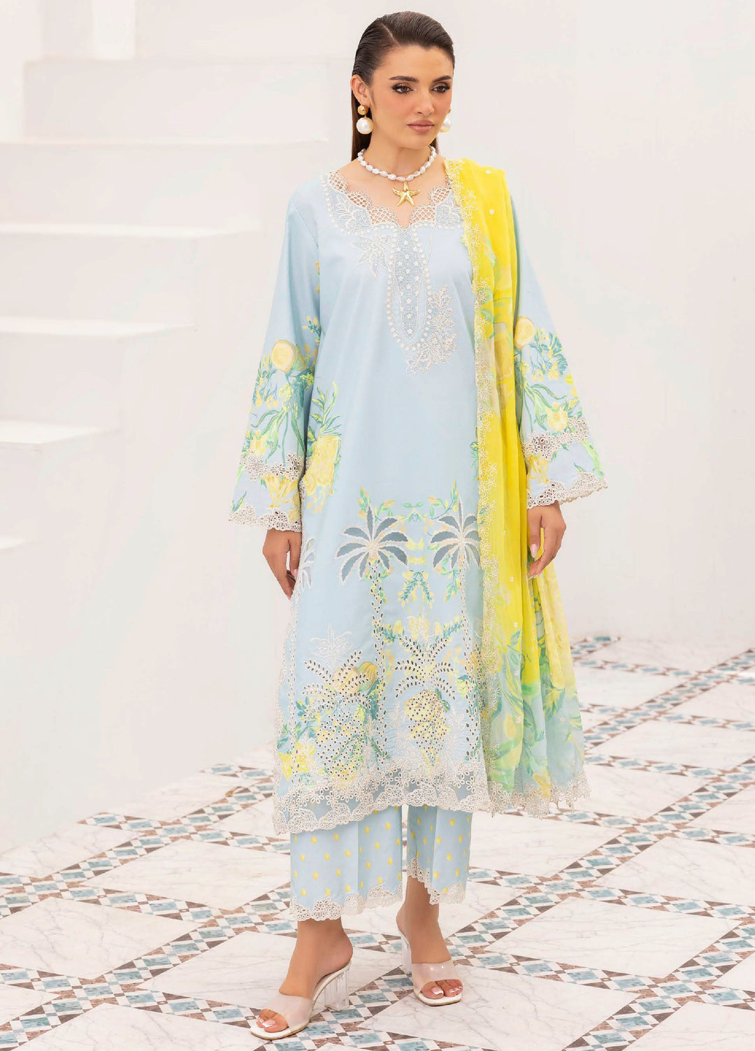 Rang e Bahar by Charizma Unstitched Embroidered Lawn 3 Piece Suit CHR26ULR CRB6-25 - Summer Collection