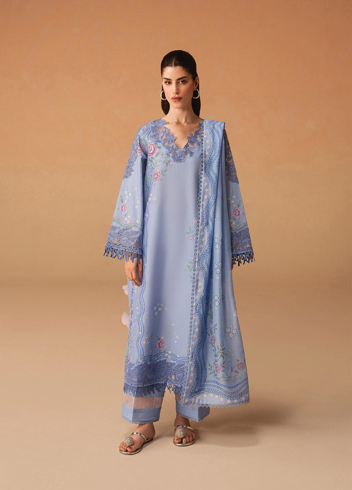 Haze A Prints by Afrozeh Unstitched Embroidered  Lawn 3 Piece Suit AF26UAP Opaline FWU-112 - Summer Collection