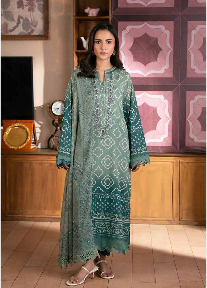 Chunri by Daria Unstitched Embroidered Lawn 3 Piece Suit DC26UCL DA-107 - Casual Collection