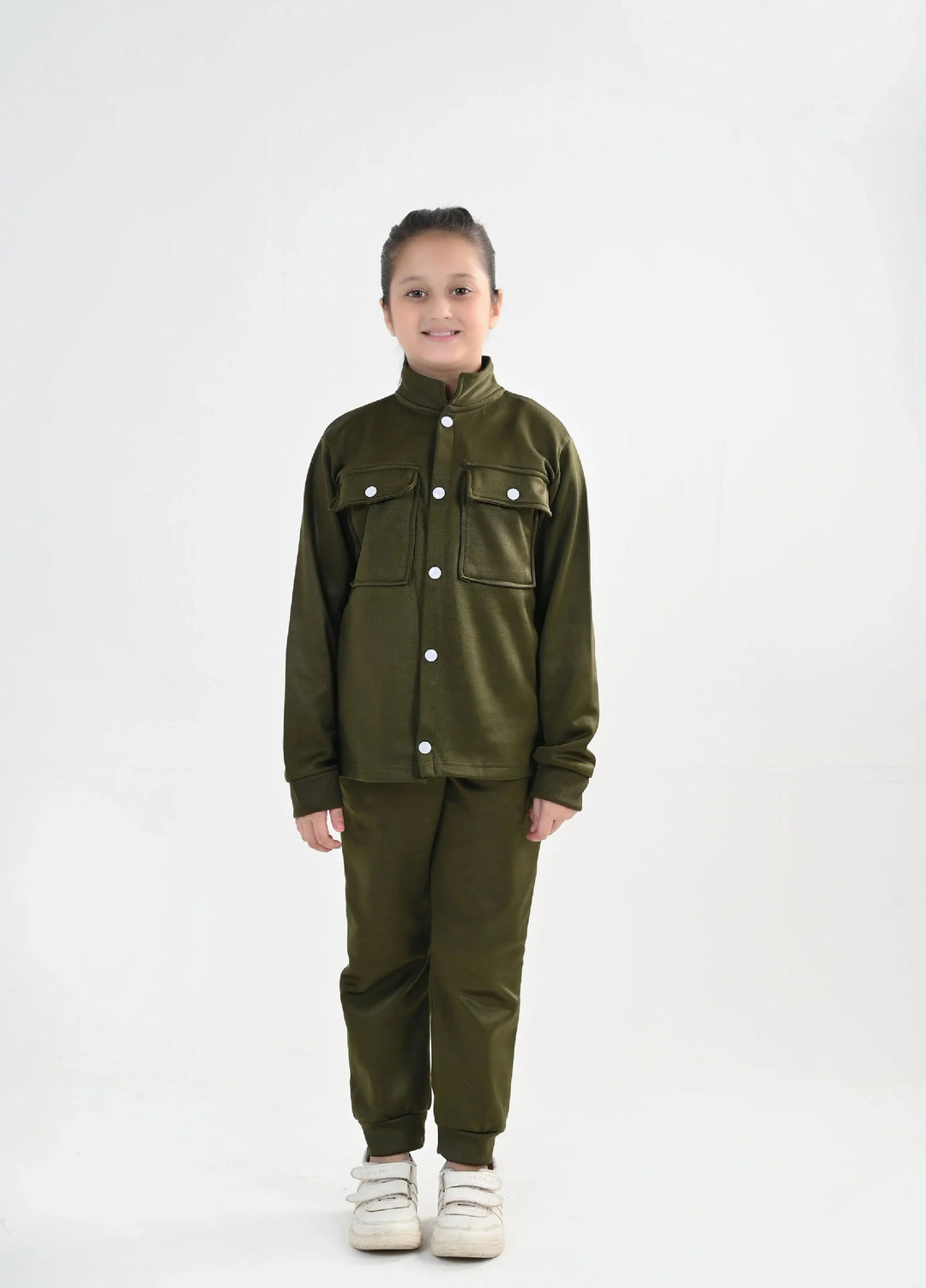 IQ Exclusive Kids Track Suit Fleece 2 piece ButtonEase Tracksuit-Unisex Kids - Winter Collection