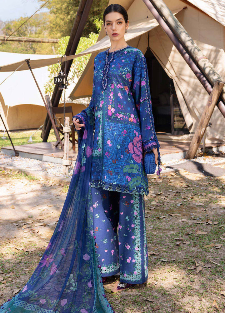 M Prints by Maria B Unstitched Printed Lawn 3 Piece Suit MB26UMP D-04 B - Summer Collection