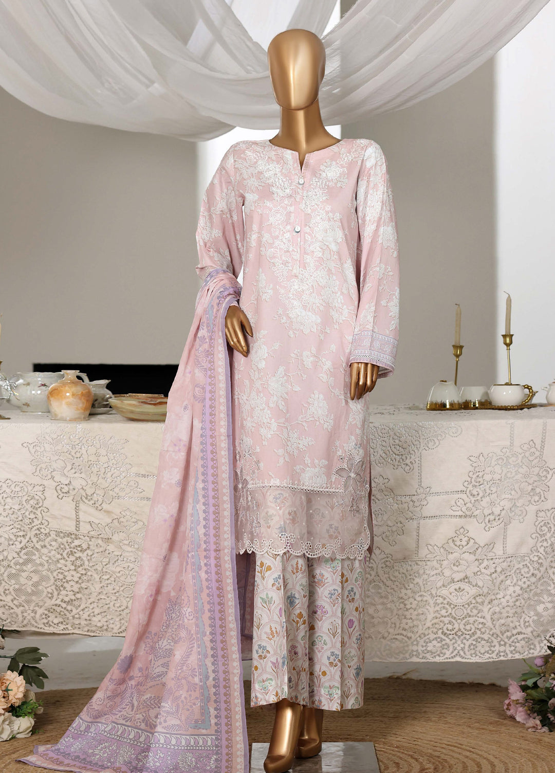 Guldozi by HZ Textiles RTW Embroidered Lawn 3 Piece Suit CPE-3P-025 - Summer Collection