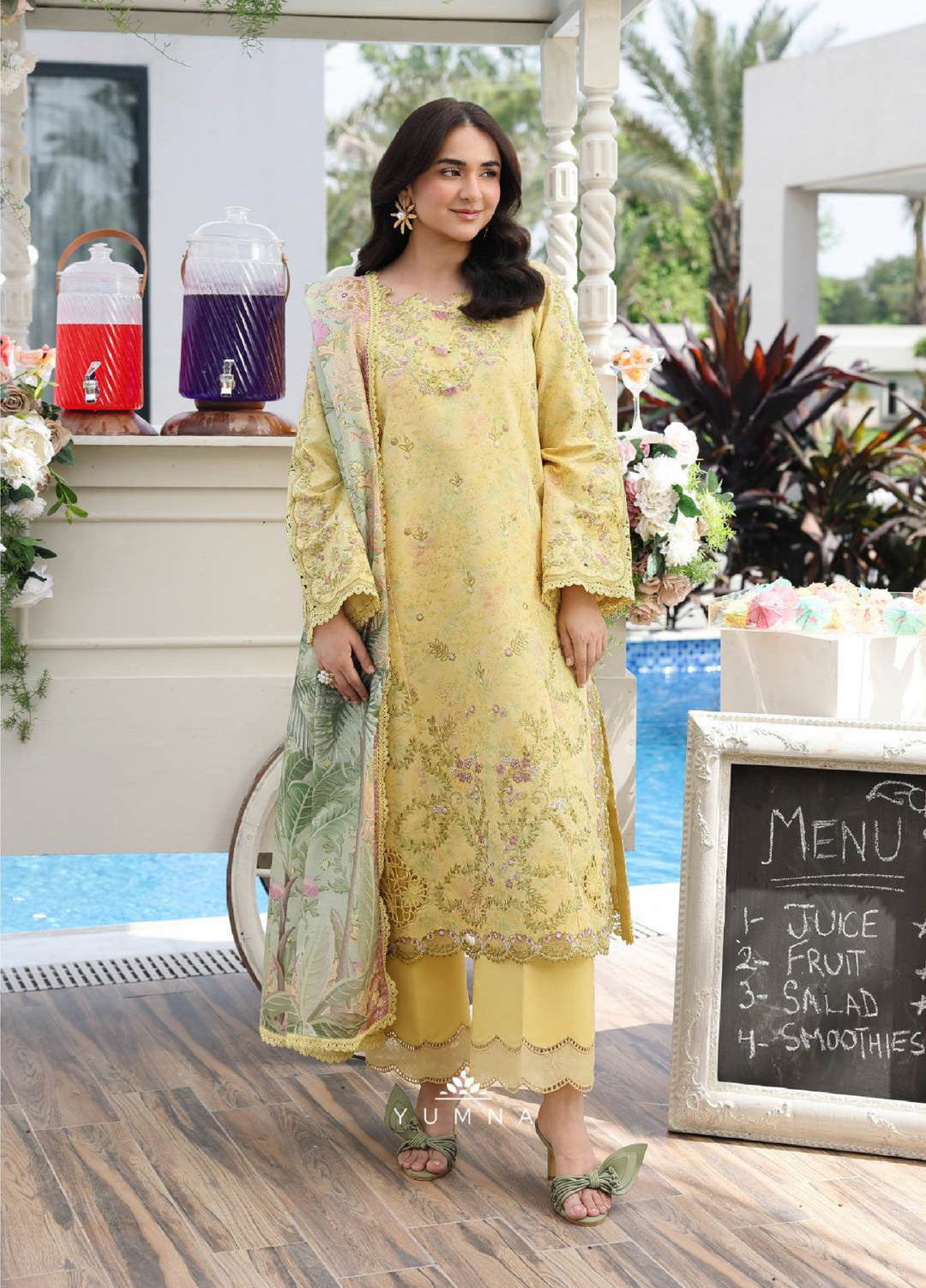 Florence by Rang Rasiya Unstitched Embroidered Lawn 3 Piece Suit RR26ULF Yumna - Festive Collection