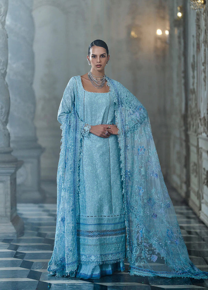 Sobia Nazir Unstitched Embroidered Luxury Lawn 3 Piece Suit SN26ULE D-04 A - Eid Collection