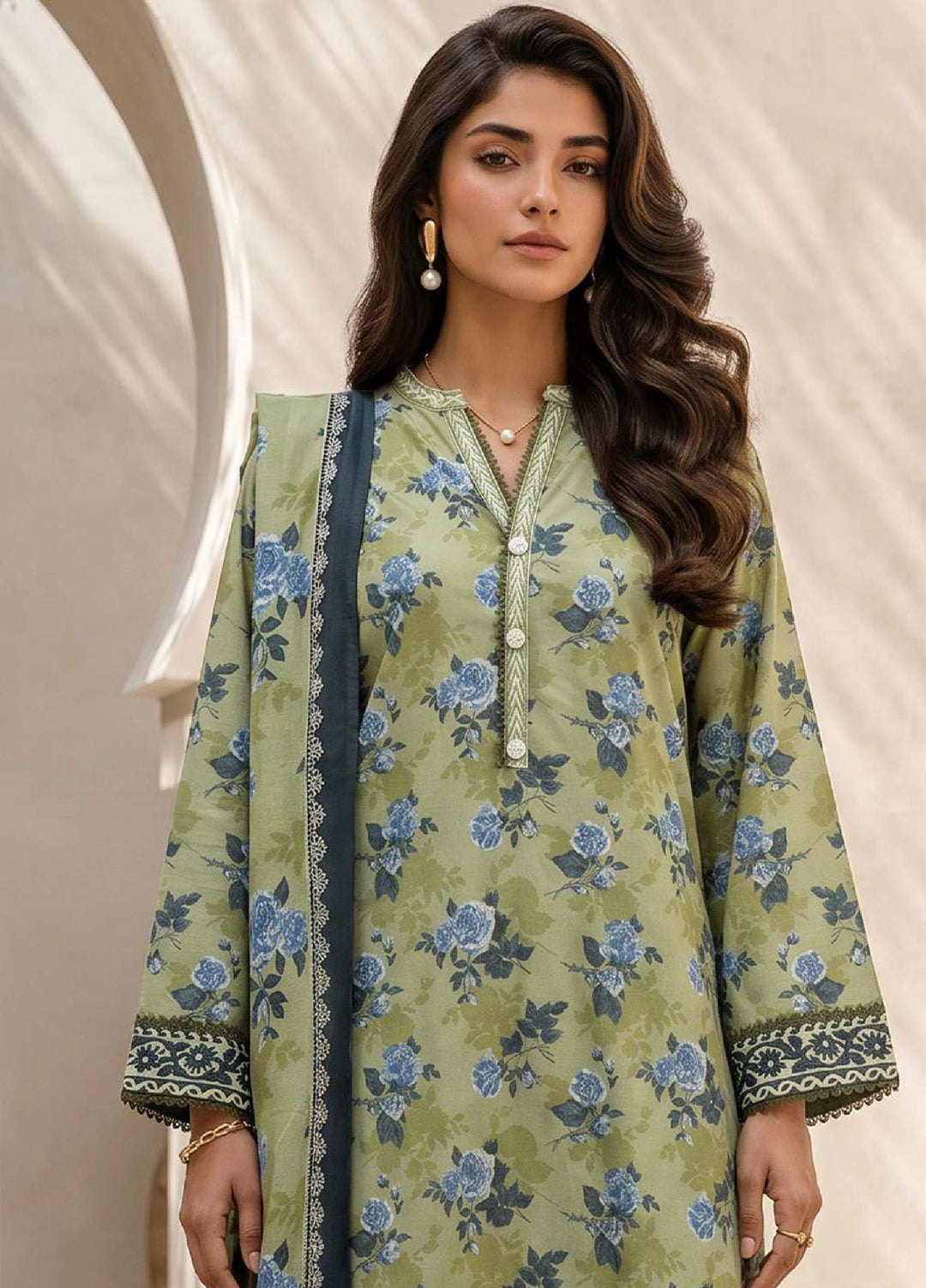 Zellbury Unstitched Printed Lawn 3 Piece Suit ZB26UCVII WUS26X38050 - Casual Collection