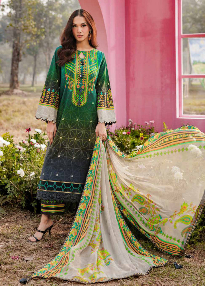 Rang e Bahar by Charizma Unstitched Embroidered Lawn 3 Piece Suit CHR26URB CRB6-01 - Summer Collection