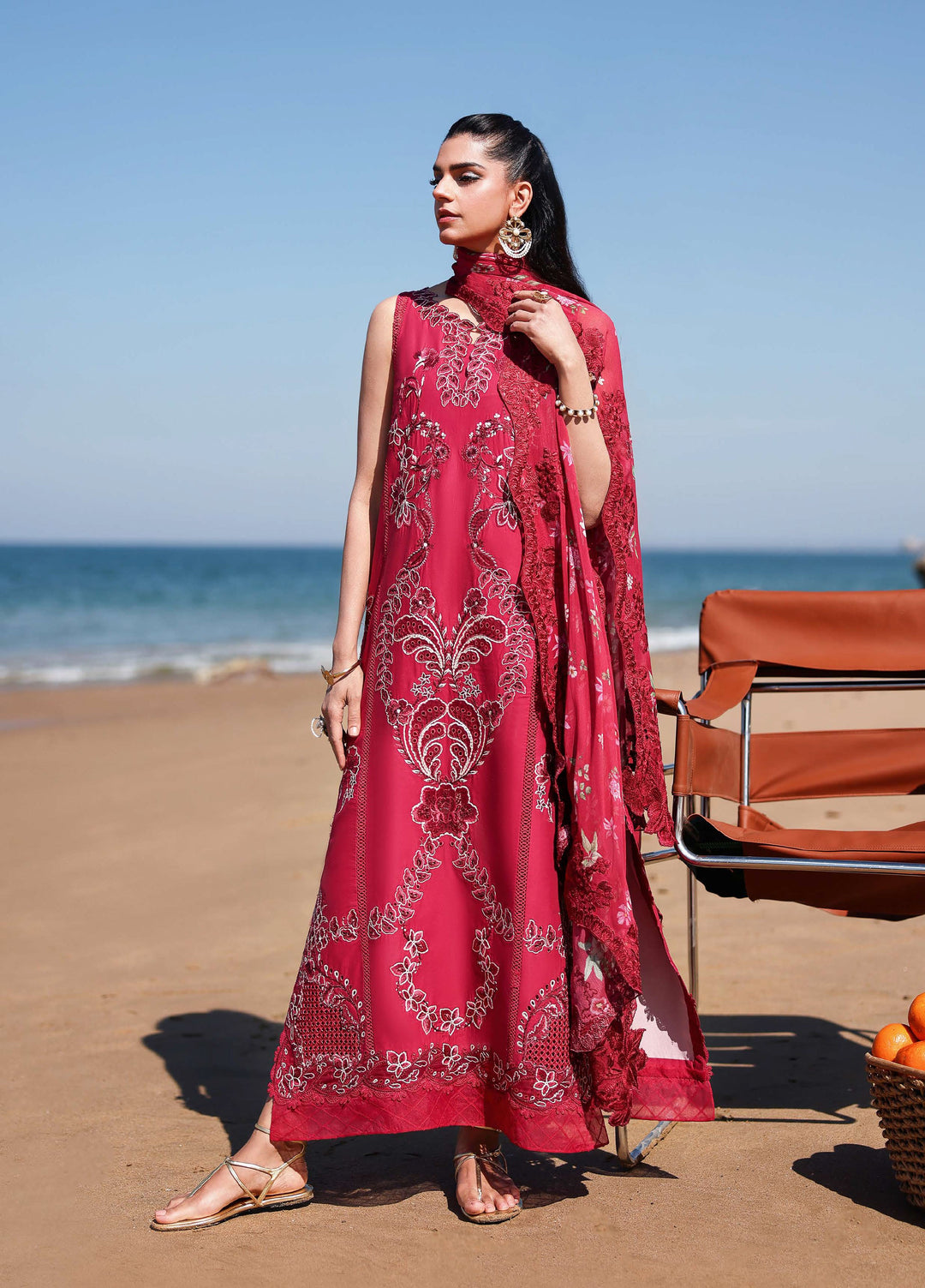 Saira Shakira Unstitched Embroidered Lawn 3 Piece Suit SSR26ULE SS-004A - Eid Collection