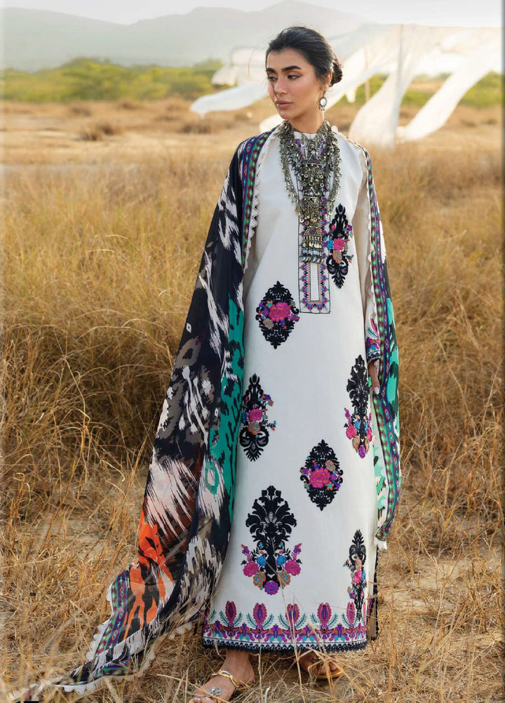 Zainab Chottani Unstitched Embroidered Luxury Lawn 3 Piece Suit ZC26ULZ D-17 NIVARA - Summer Collection