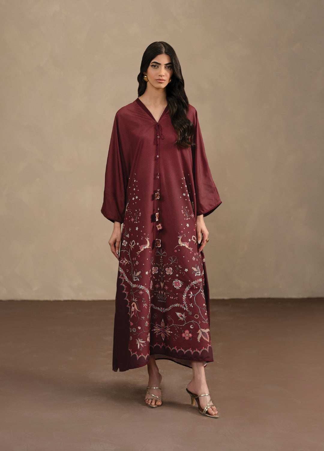 Seran Women Pret Printed Poly Cambric Kaftan SN26PK D-8 Ardena - Casual Collection