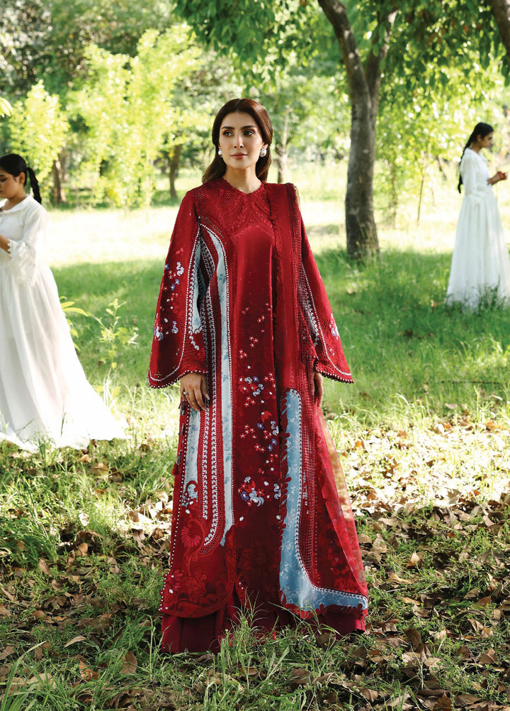 A-Lawn by Afrozeh Unstitched Embroidered Lawn 3 Piece Suit AF26UAL Halia FWU-0065-3PO - Eid Collection
