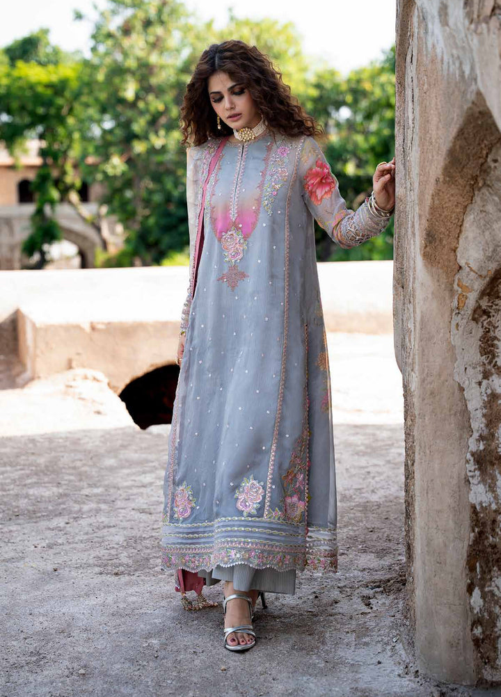 Vasal by Charizma Unstitched Embroidered Chiffon 4 Piece Suit CHR26UVC VSLW6-03 - Festive Collection