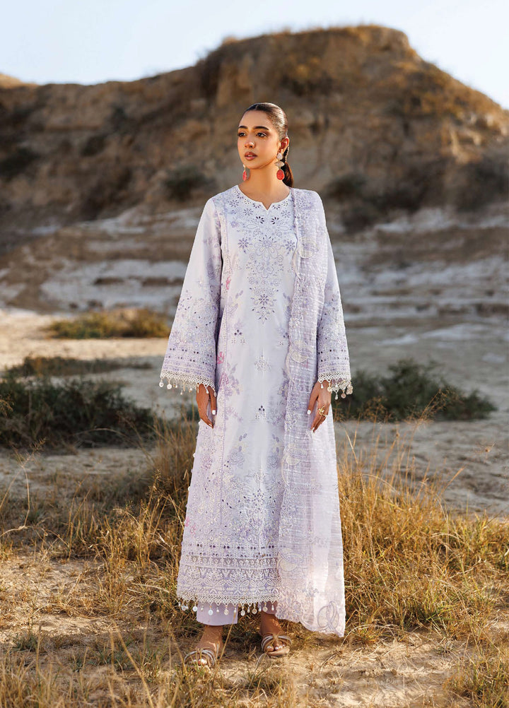 Sunlit Groove by Emaan Adeel Unstitched Embroidered Luxury Lawn 3 Pcs Suit EA26USG SUNLIT SWAY - Summer Collection