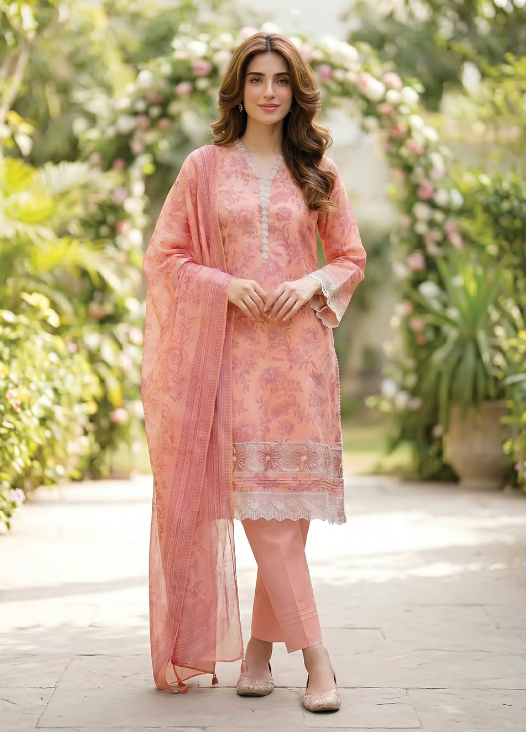 Essentials by Lakhany Unstitched Printed Lawn 3 Piece Suit LSM26UEL LG-MM-1033 - Summer Collection