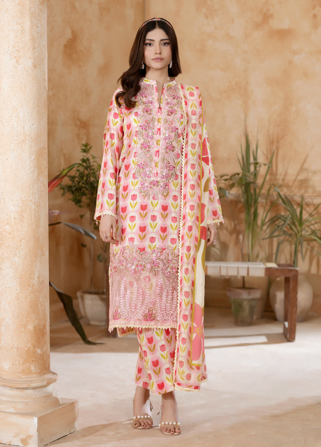 Salina by Regalia Textiles Unstitched Embroidered Lawn 3 Piece Suit RG26USVII D-9 - Summer Collection