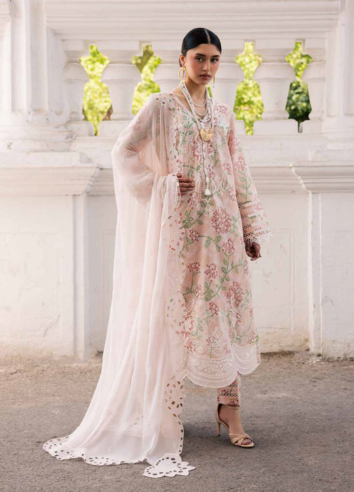 Maya by Nureh Unstitched Embroidered Luxury Lawn 3 Piece Suit NU26ULM NS-169 - Summer Collection