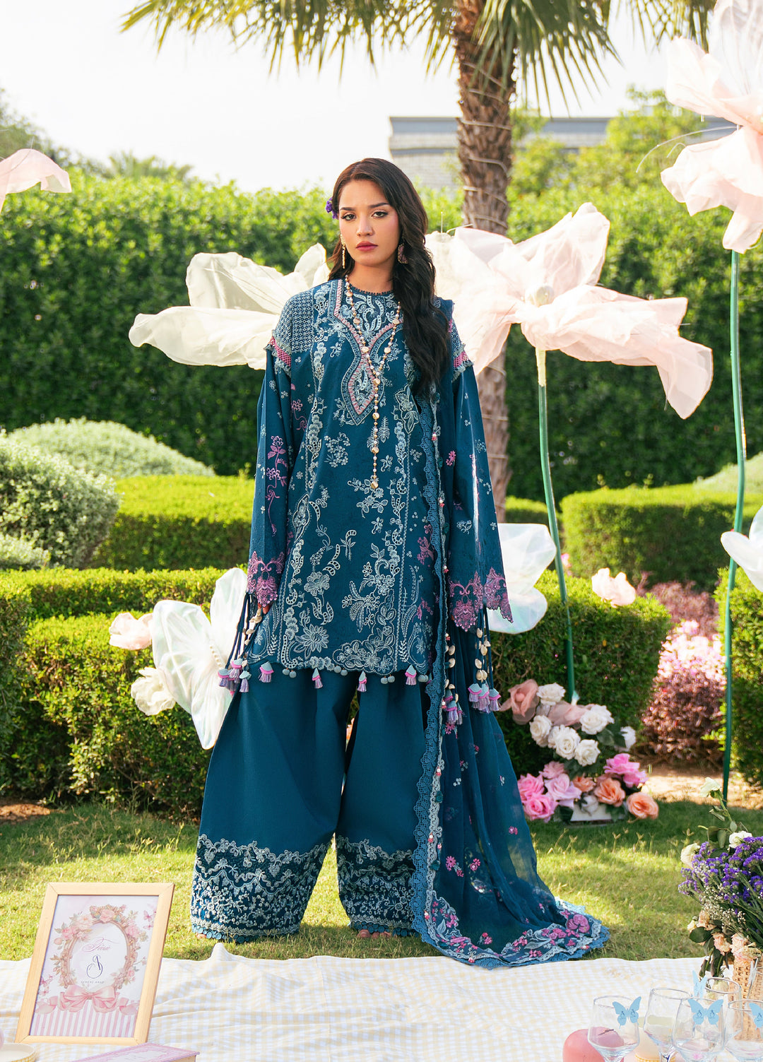 Feerie by Sundas Ahad Unstitched Embroidered Lawn 3 Piece Suit SNA26ULF Eloria ELL-04 - Eid Collection
