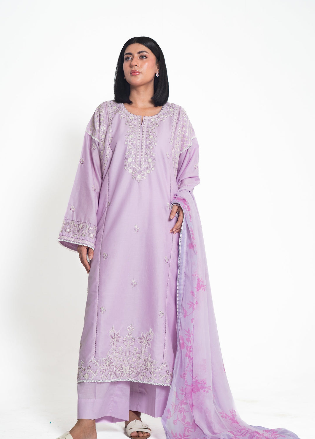 Zyna Unstitched Embroidered Lawn 3 Piece Suit ZY26ULS Ziva - Summer Collection